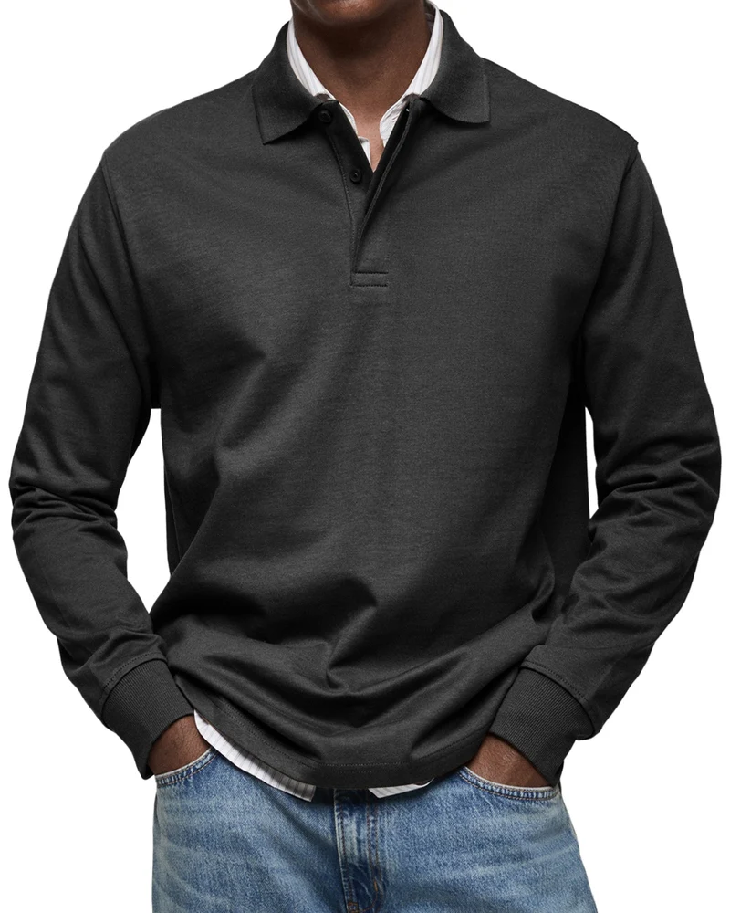 Julian - Luxe polo mit langen ärmeln