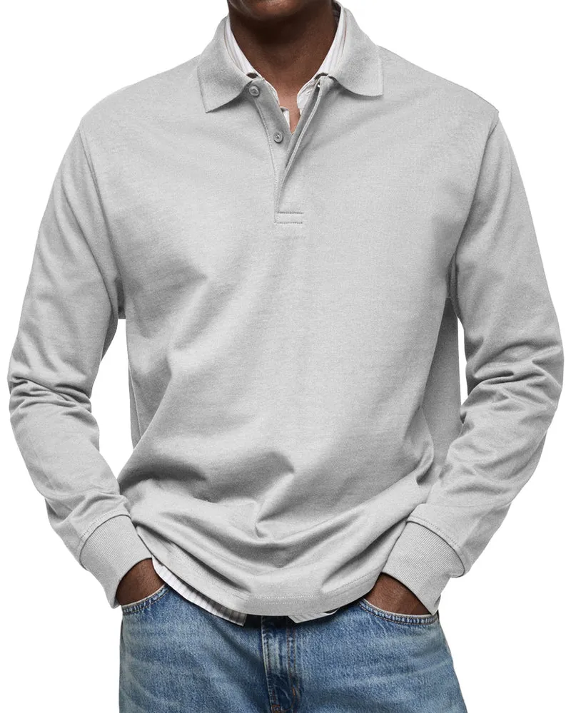 Julian - Luxe polo mit langen ärmeln