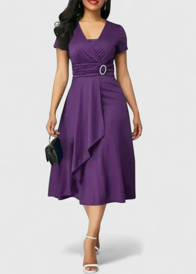 Clara | Zeitloses Midi-Kleid mit elegantem Komfort