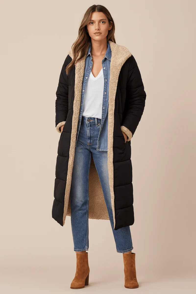 Mila | Damen Mantel weich luxuriös modern geschnitten