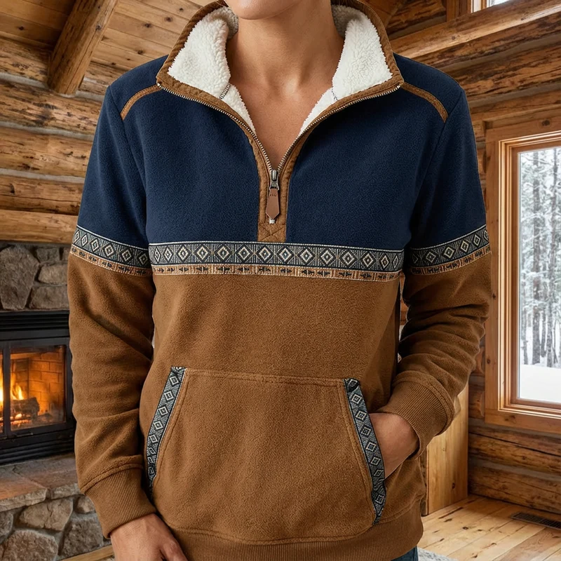 Sophie | Damen Pullover Half-Zip modern und elegant