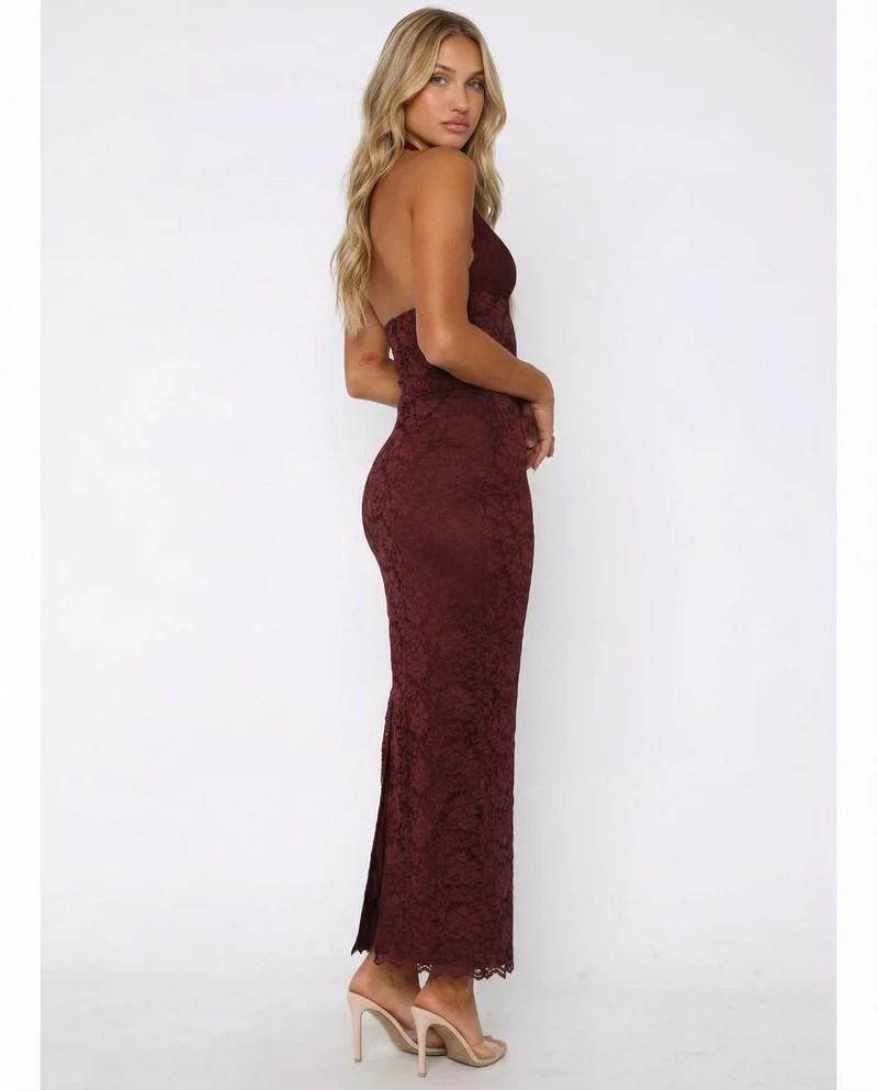 MODA | Spitzen-Maxi-Kleid
