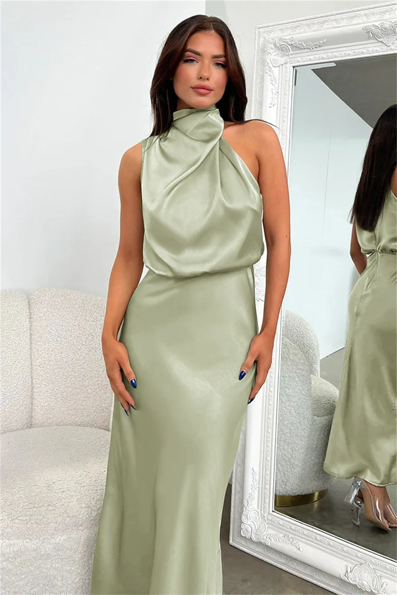 Noemi | Damen-Satinkleid mit luxuriösem Schimmer