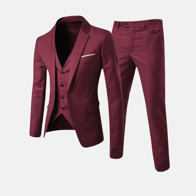 Alonzo™ | Vollständiger Raffinierter (Jacke + Hose + Weste)