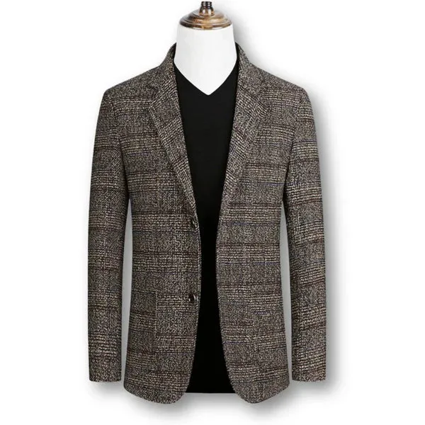 Max | Eleganter Herrenblazer im klassischen Tartan-Stil