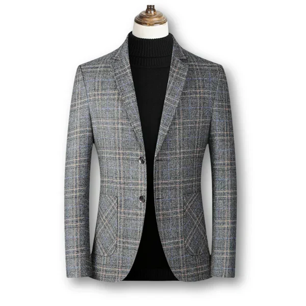 Max | Eleganter Herrenblazer im klassischen Tartan-Stil