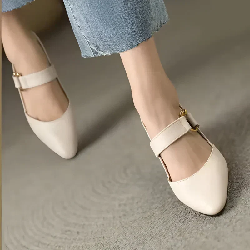 BRENDA / ELEGANTER OFFENER SCHUH MIT ABSATZ