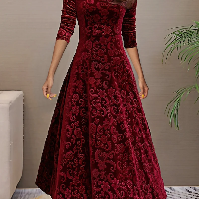 Isabella | Damen Samtkleid elegant modern stilvoll