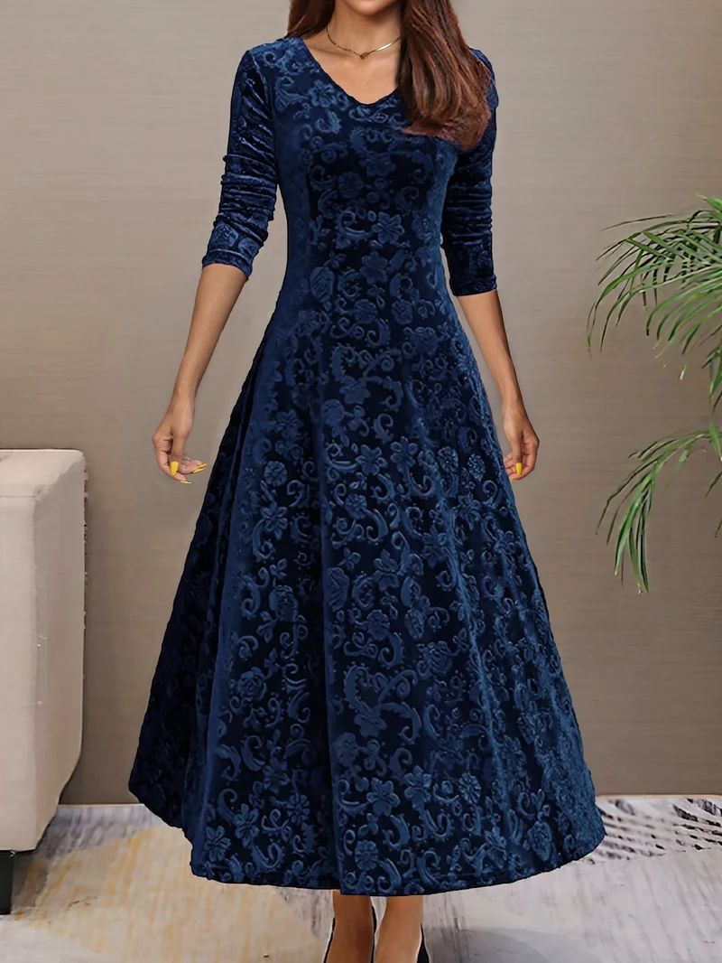 Isabella | Damen Samtkleid elegant modern stilvoll