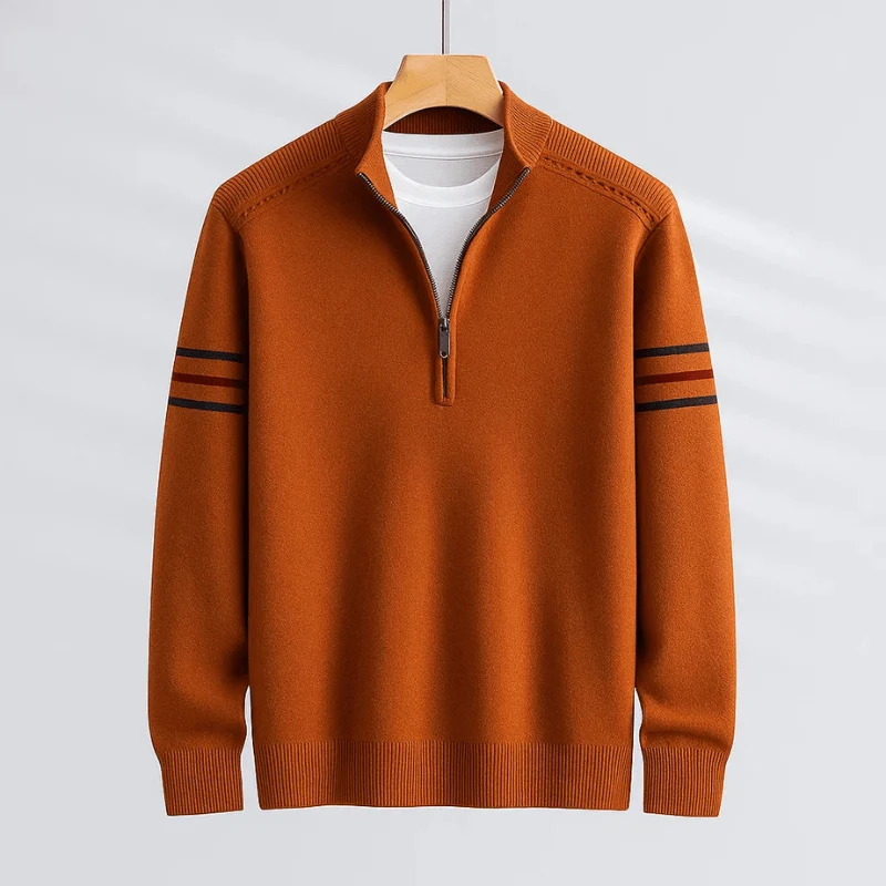 Philipp | Stilvoller Pullover Herren modern Halbreißverschluss