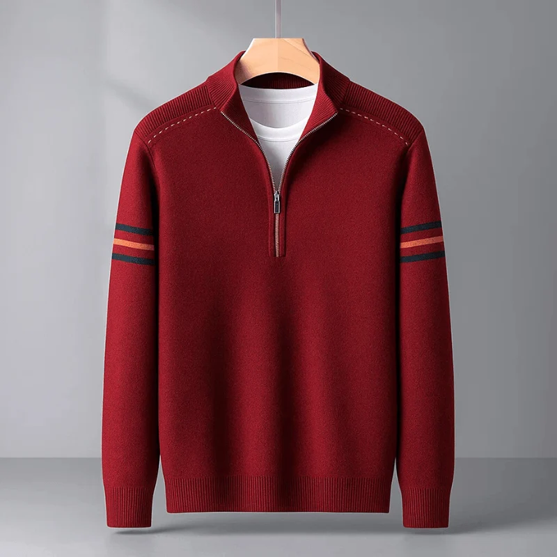 Philipp | Stilvoller Pullover Herren modern Halbreißverschluss