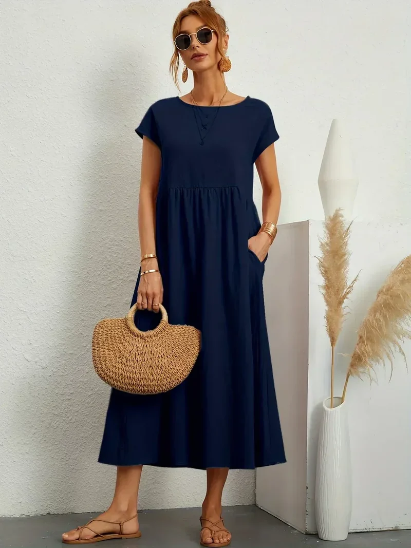 HEIKE™ – FLIESSENDES MIDIKLEID VON ZEITLOSER ELEGANZ