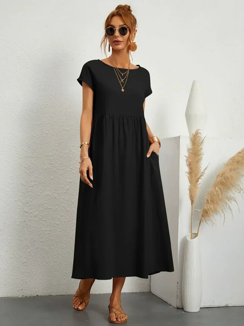 HEIKE™ – FLIESSENDES MIDIKLEID VON ZEITLOSER ELEGANZ