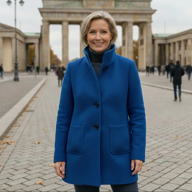 Leonie | Damenjacke hoher Kragen modern elegant
