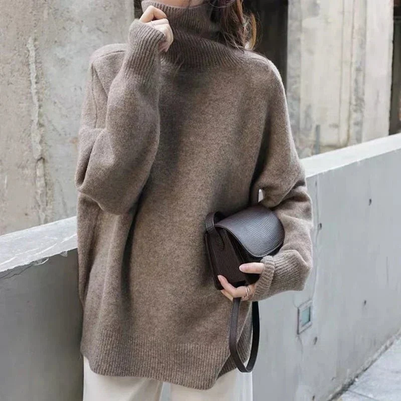 Hanna | Damen Rollkragenpullover modern lässig