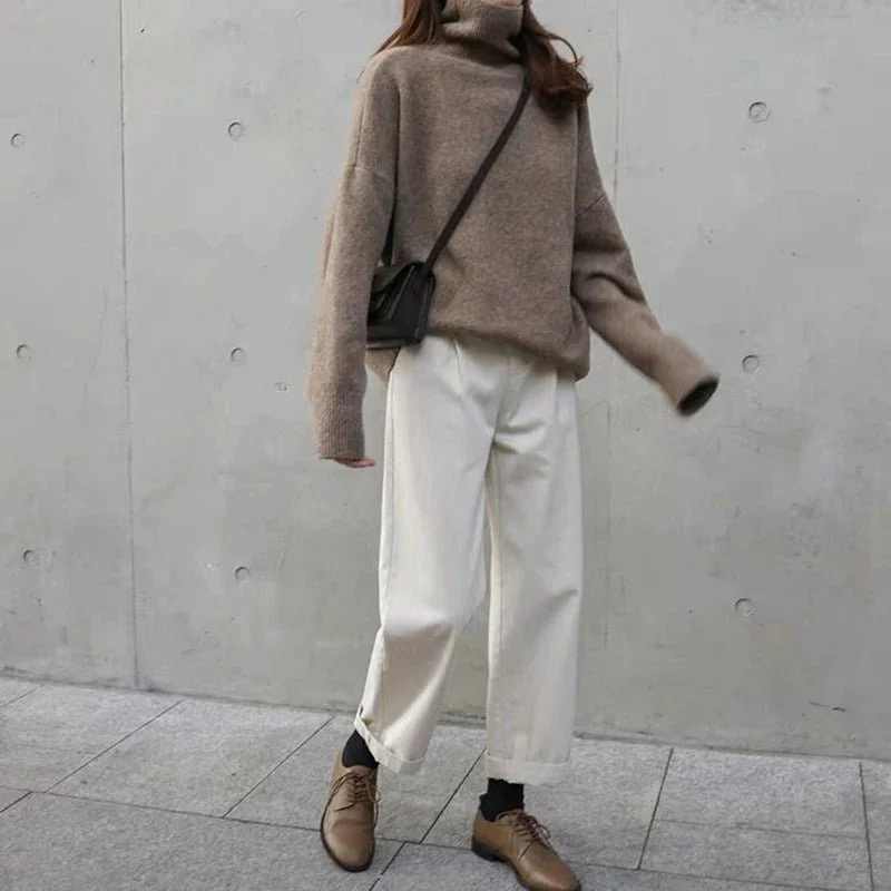 Hanna | Damen Rollkragenpullover modern lässig