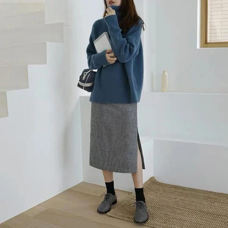 Hanna | Damen Rollkragenpullover modern lässig