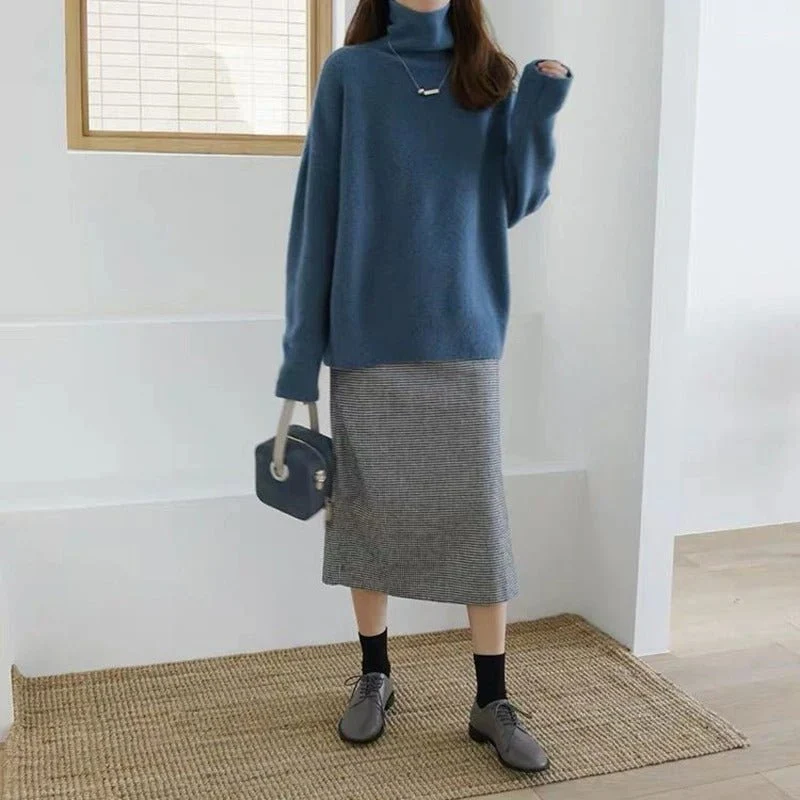 Hanna | Damen Rollkragenpullover modern lässig