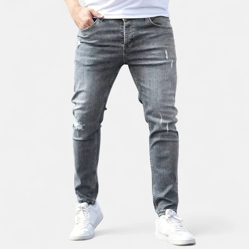 Ermes™ | Slim Fit Jeans mit Zerrissenen Design