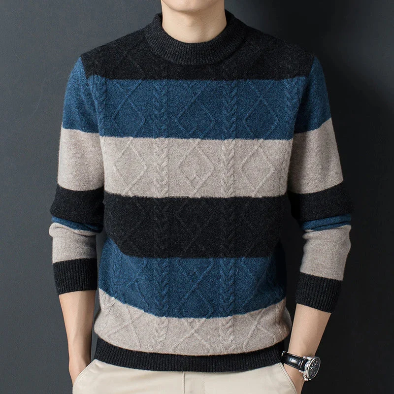 Jacquard-Pullover für elegante Wärme an kalten Tagen