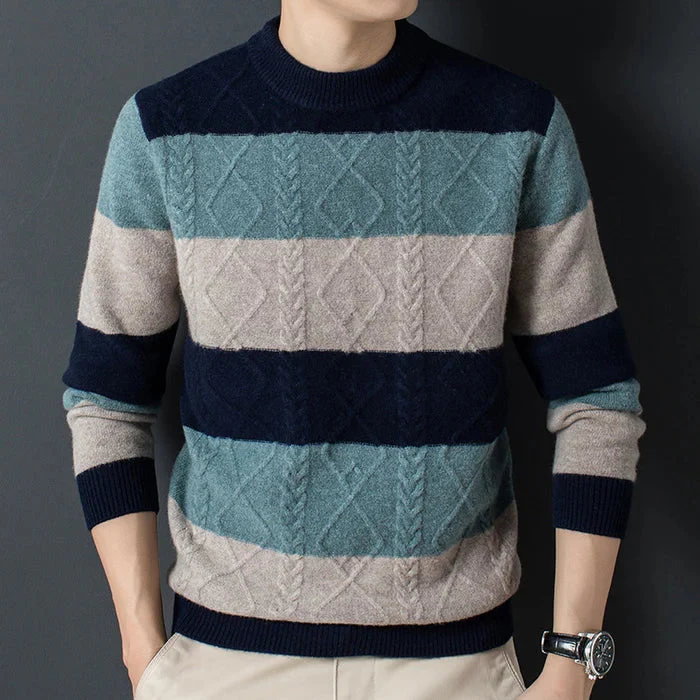 Jacquard-Pullover für elegante Wärme an kalten Tagen