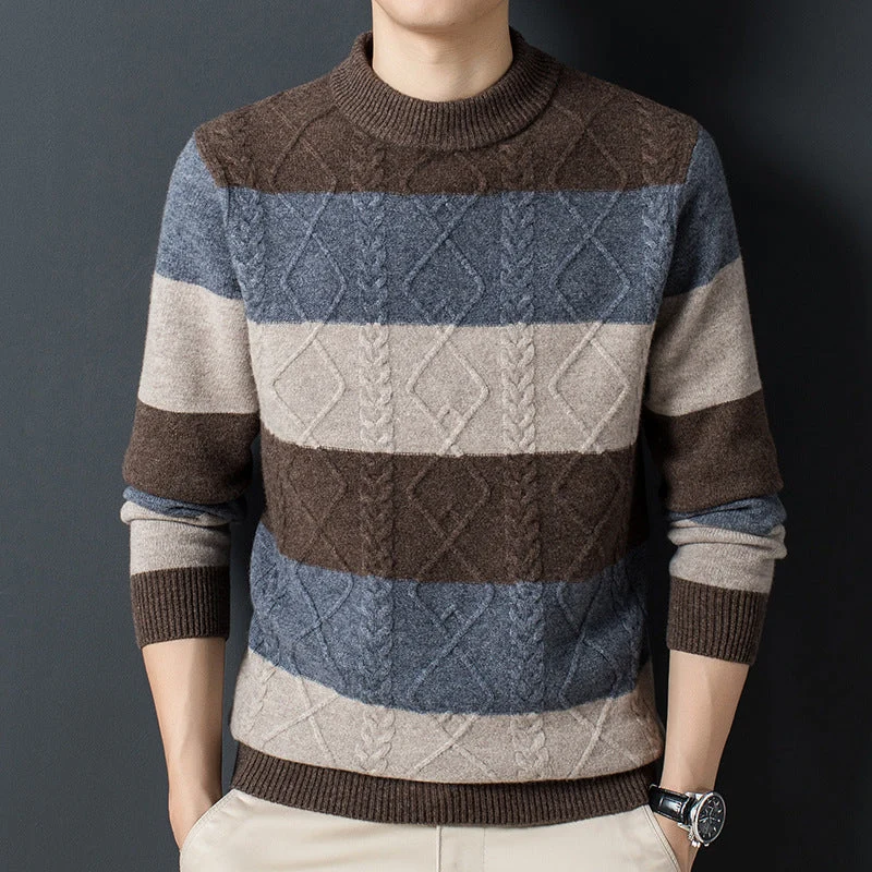 Jacquard-Pullover für elegante Wärme an kalten Tagen
