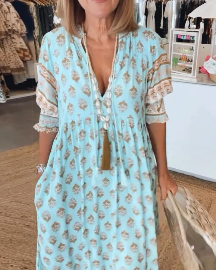 Elena | Leichtes Sommerkleid mit elegantem Schnitt