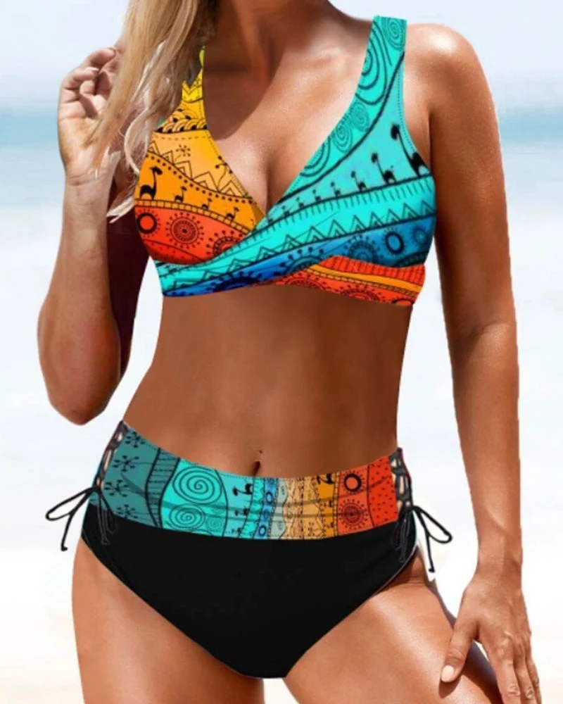 Eva | Fröhlicher Bunter Bikini
