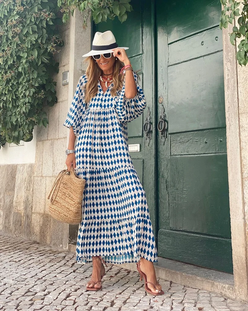 Bellona | Langes Boho-Kleid