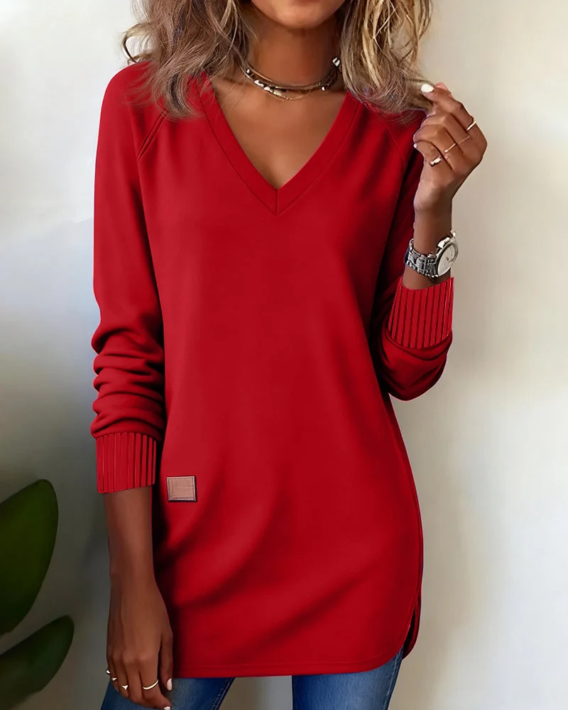 Leonie | Modischer Damen Pullover elegant & V-Ausschnitt