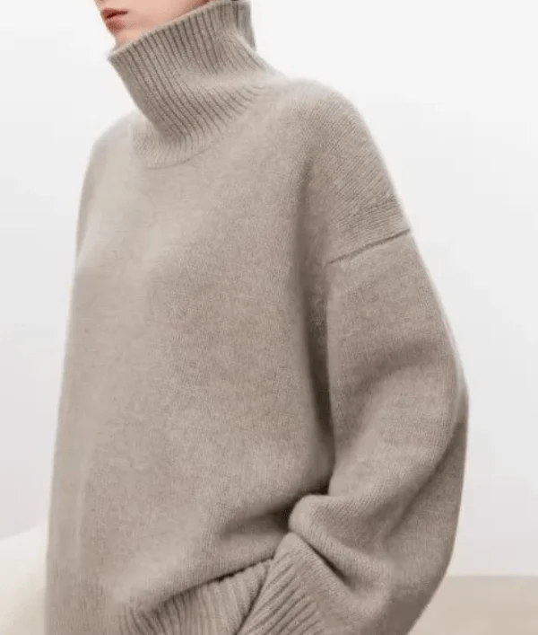 Paula | Eleganter Damenpullover Rollkragen hochwertig