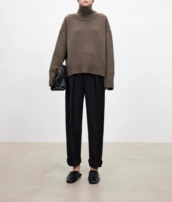Paula | Eleganter Damenpullover Rollkragen hochwertig