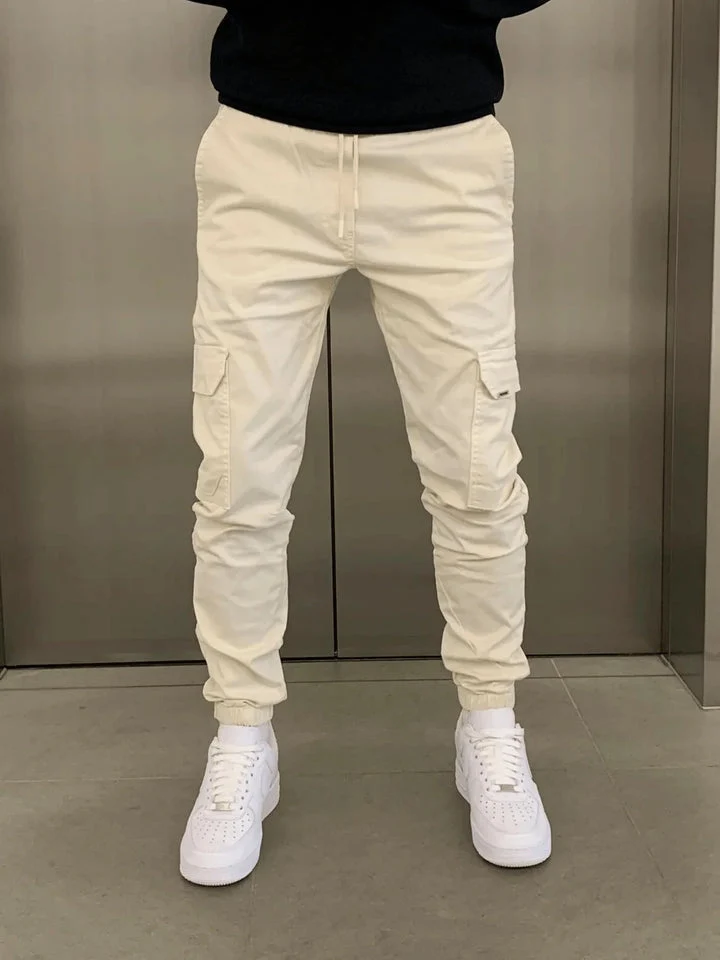 Finn | Bequeme Stretch-Cargohose Herren stilvoll