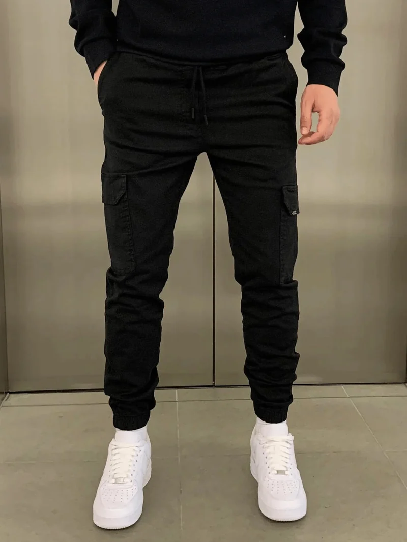 Finn | Bequeme Stretch-Cargohose Herren stilvoll