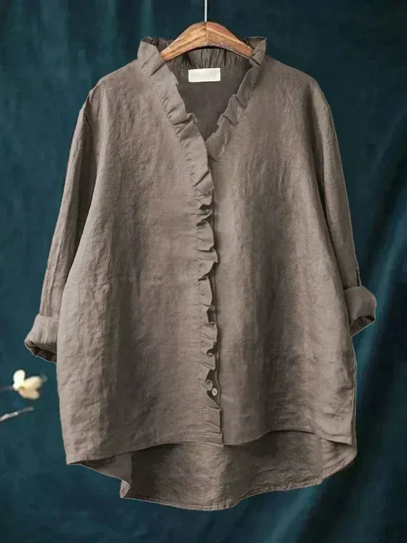 ELINE | ELEGANTE SOMMERBLUSE AUS LEINEN