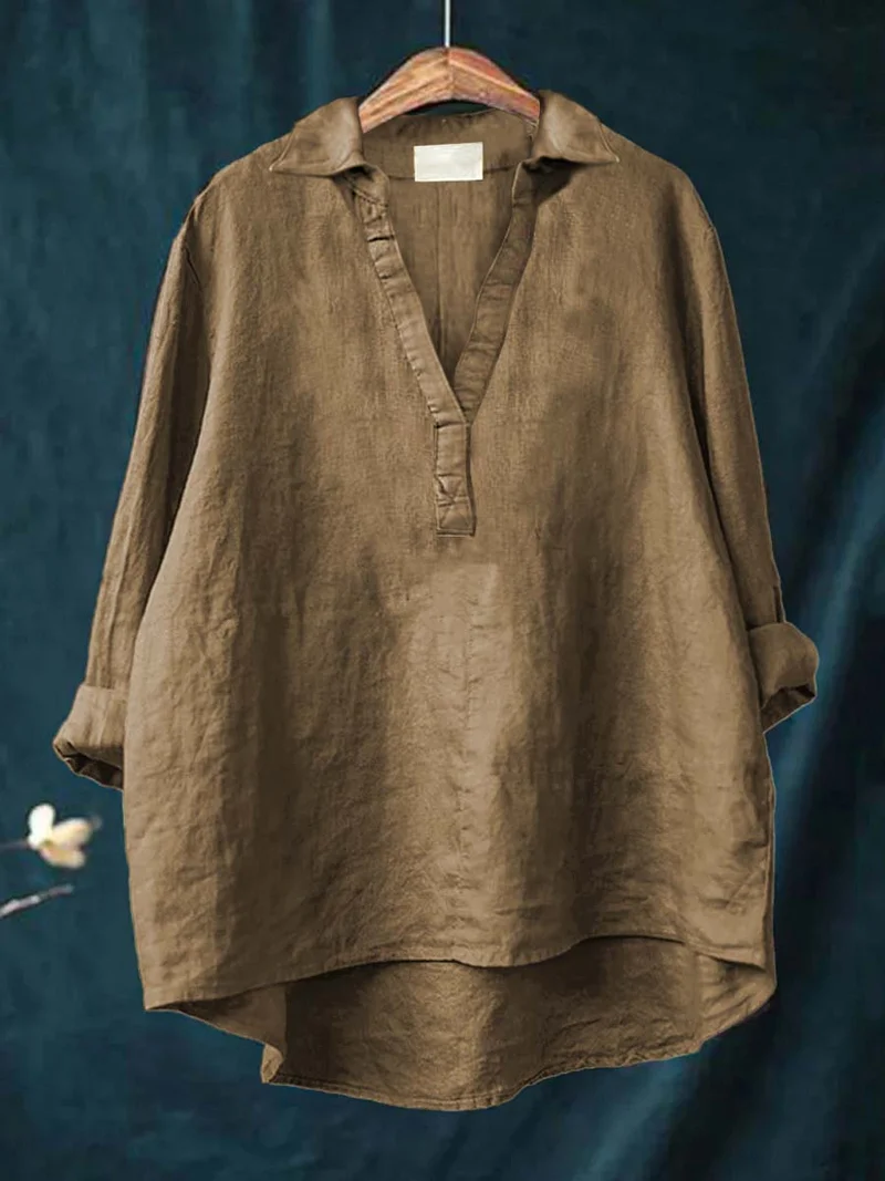 ANDREA | ELEGANTE SOMMERBLUSE AUS LEINEN