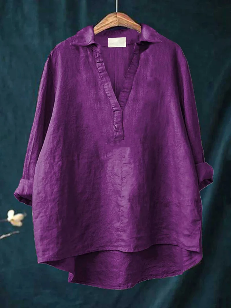 ANDREA | ELEGANTE SOMMERBLUSE AUS LEINEN