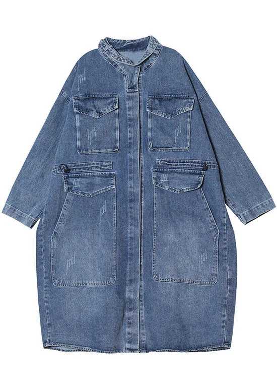 Caroline | Vintage-Denimmantel mit Knöpfen