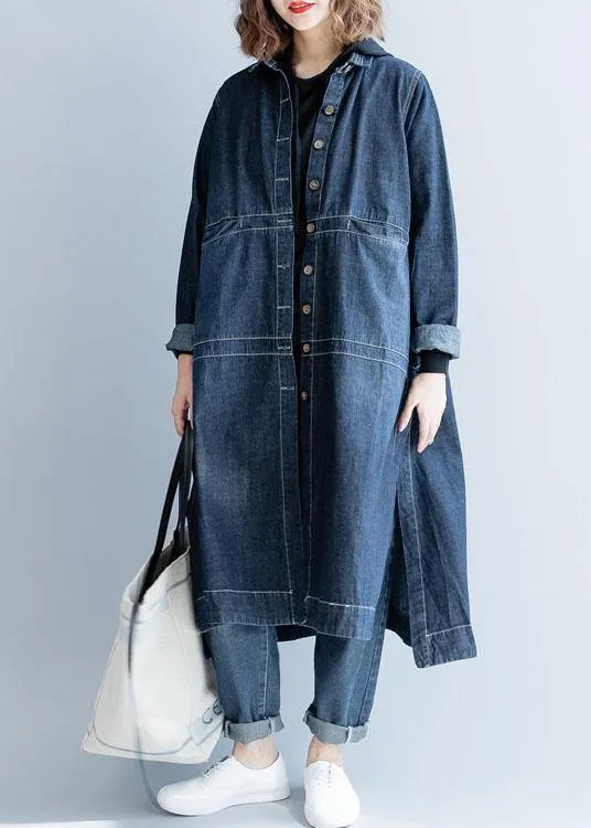 Valentina | Fließender Denim-Mantel im modernen Look