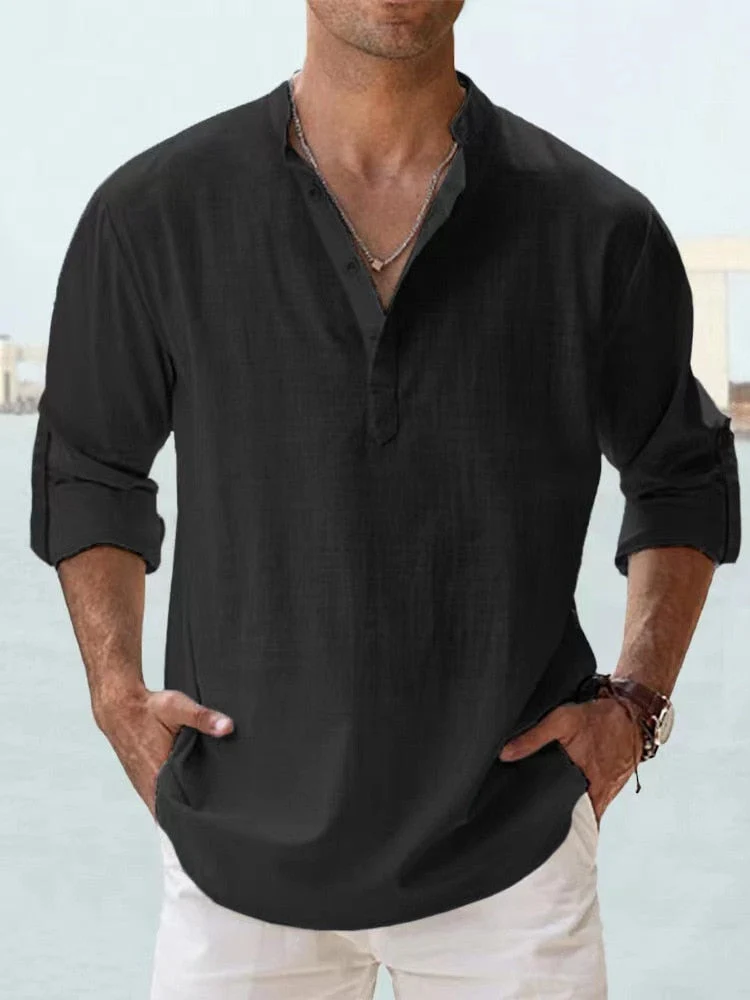 Tobias | Herren Leinenhemd modern zeitlos elegant