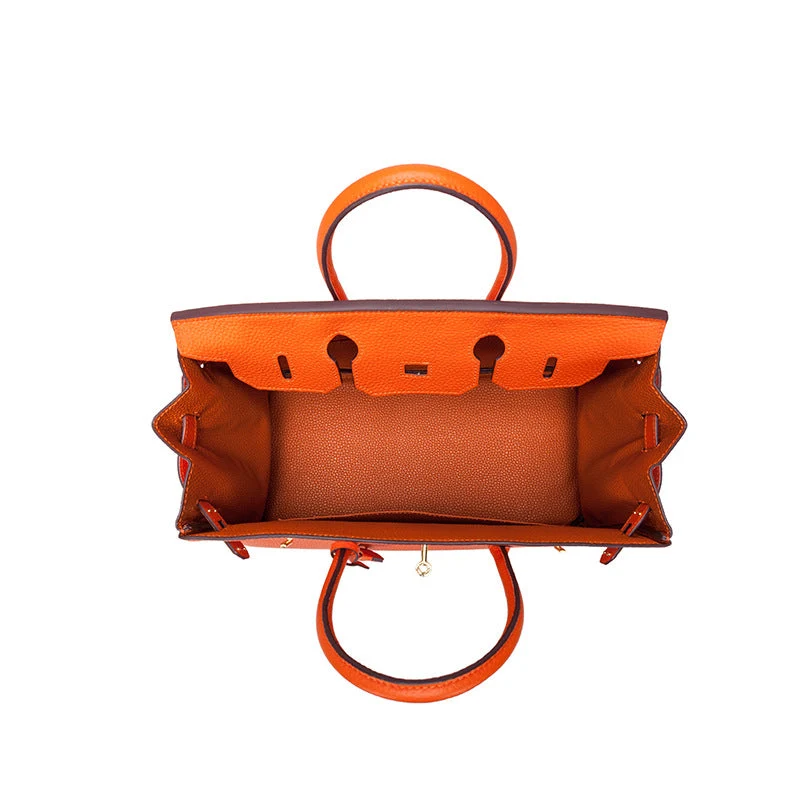 Jane – Premium-Handtasche aus echtem genarbtem Leder