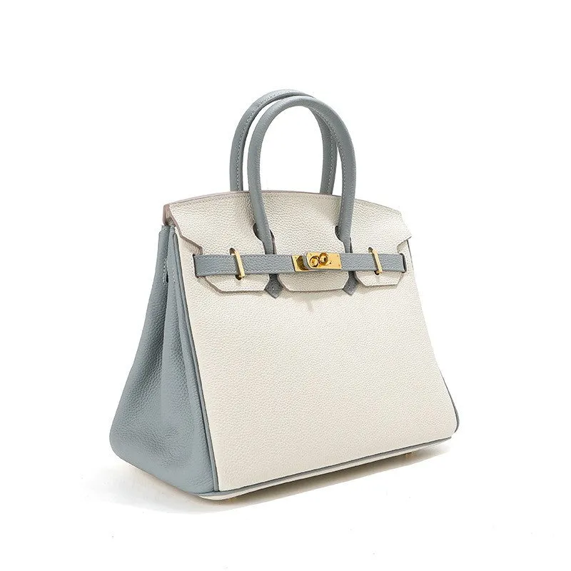 Jane – Premium-Handtasche aus echtem genarbtem Leder