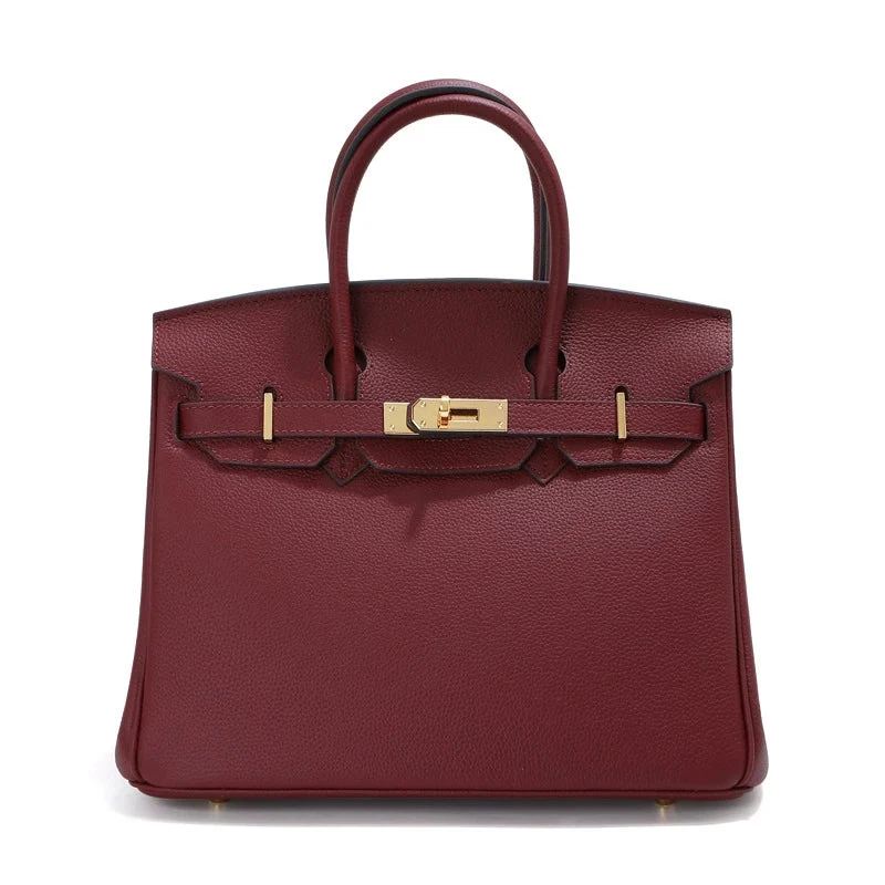 Jane – Premium-Handtasche aus echtem genarbtem Leder