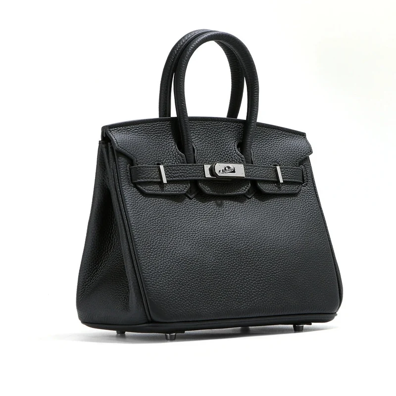Jane – Premium-Handtasche aus echtem genarbtem Leder