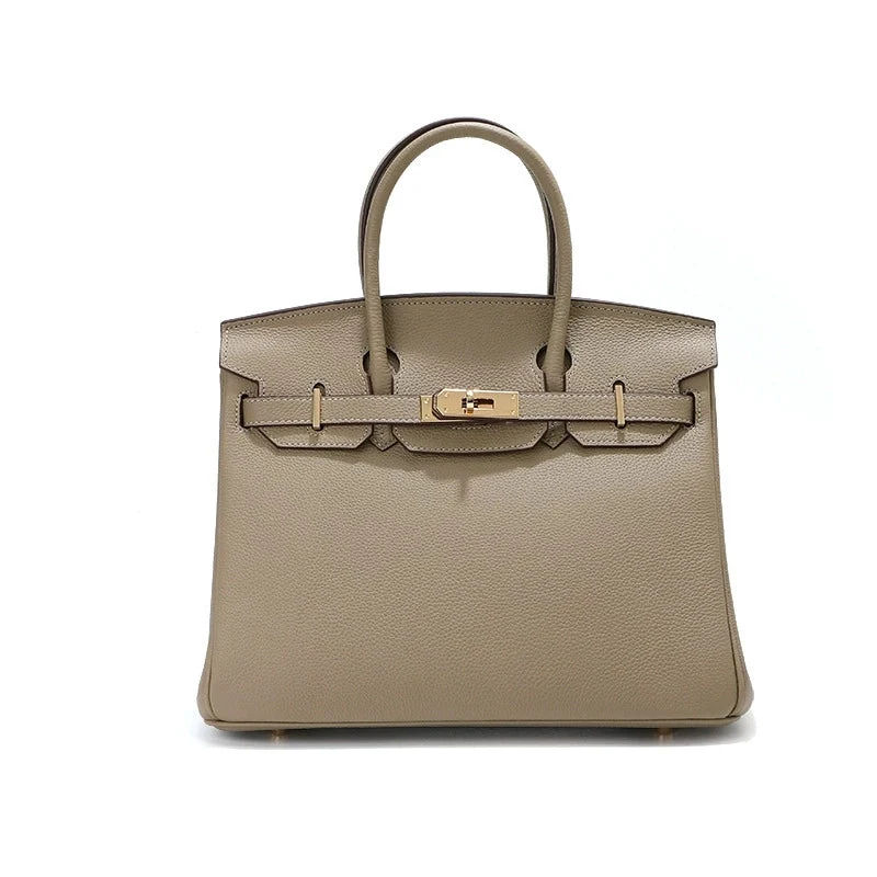 Jane – Premium-Handtasche aus echtem genarbtem Leder