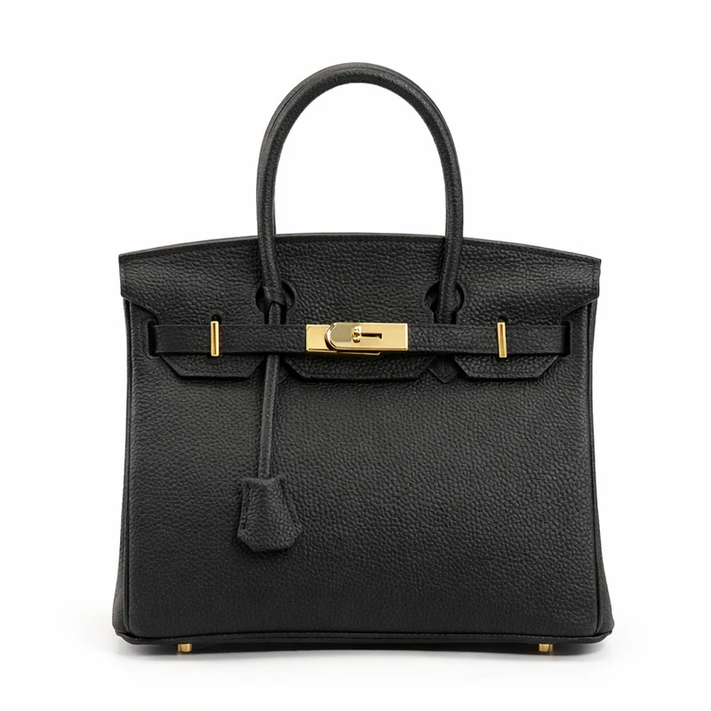 Jane – Premium-Handtasche aus echtem genarbtem Leder