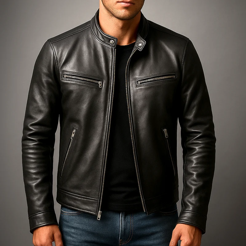 Vintage-Lederjacke