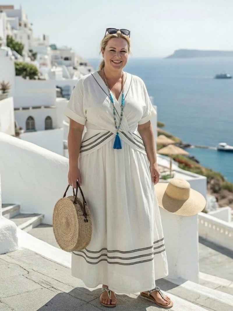 Seren | V-Ausschnitt Wickel-Maxikleid