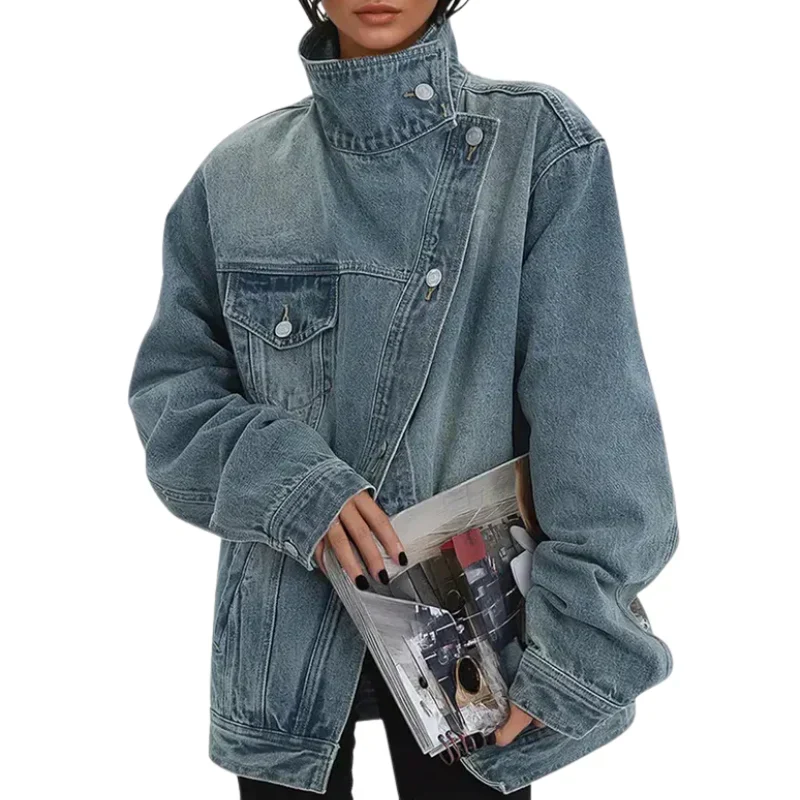 CLEO – ASYMMETRISCHE CITY-JACKE MIT KNÖPFEN