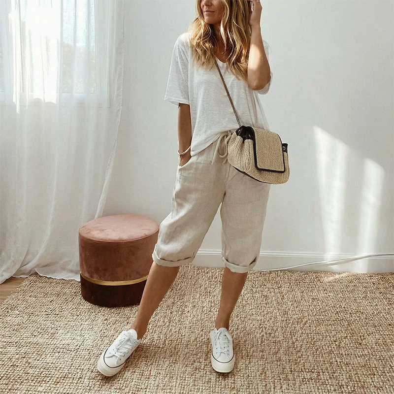 LUISE / LÄSSIGE CAPRIHOSE